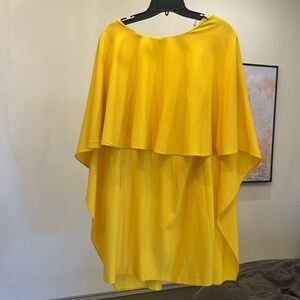 Zara Woman yellow mini cocktail dress, size large
